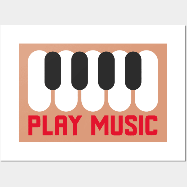 PLAY MUSIC Wall Art by TheAwesomeShop